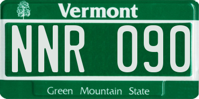 VT license plate NNR090