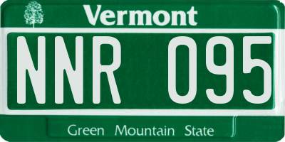VT license plate NNR095