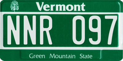 VT license plate NNR097