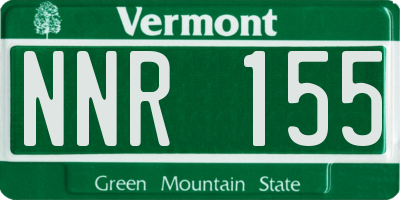 VT license plate NNR155