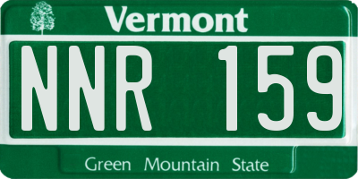 VT license plate NNR159