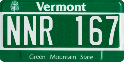 VT license plate NNR167