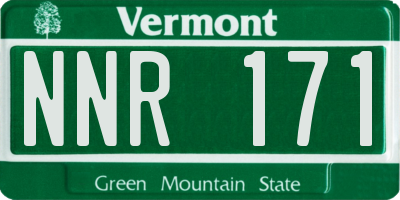 VT license plate NNR171