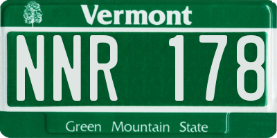 VT license plate NNR178