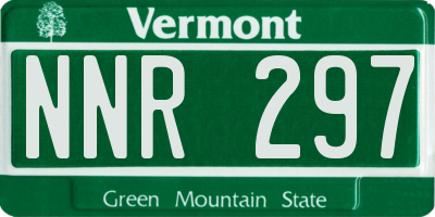 VT license plate NNR297