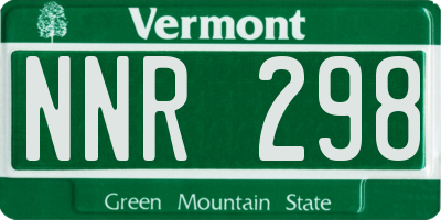 VT license plate NNR298
