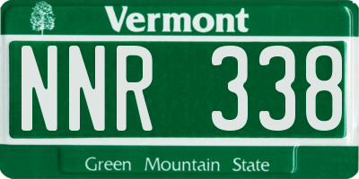 VT license plate NNR338