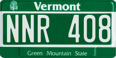 VT license plate NNR408