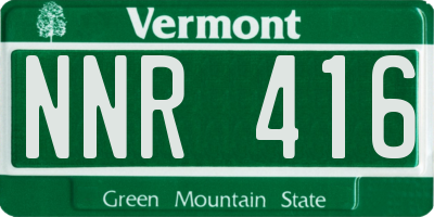 VT license plate NNR416
