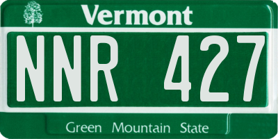 VT license plate NNR427