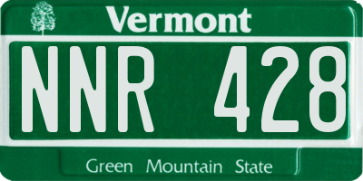 VT license plate NNR428