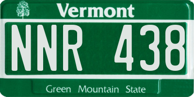 VT license plate NNR438