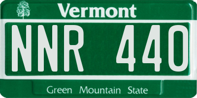 VT license plate NNR440