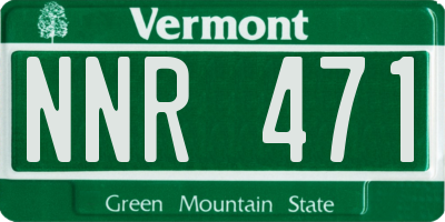 VT license plate NNR471