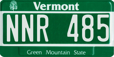 VT license plate NNR485