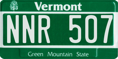 VT license plate NNR507