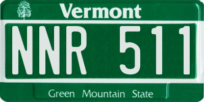 VT license plate NNR511