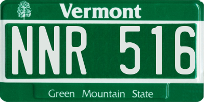 VT license plate NNR516