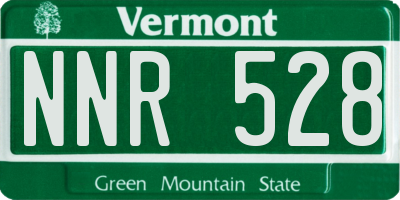 VT license plate NNR528