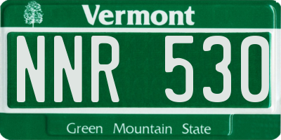VT license plate NNR530