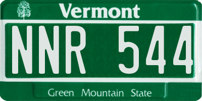 VT license plate NNR544