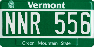 VT license plate NNR556