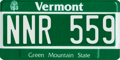 VT license plate NNR559