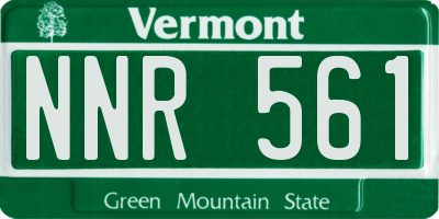 VT license plate NNR561