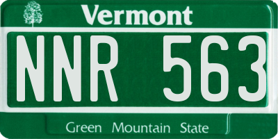 VT license plate NNR563