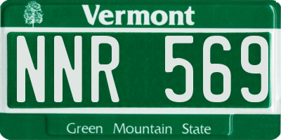 VT license plate NNR569
