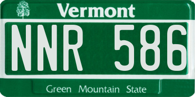 VT license plate NNR586
