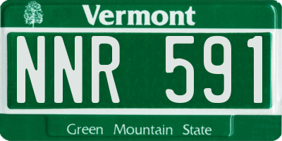 VT license plate NNR591