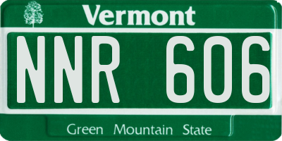 VT license plate NNR606