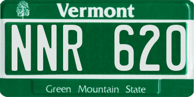 VT license plate NNR620