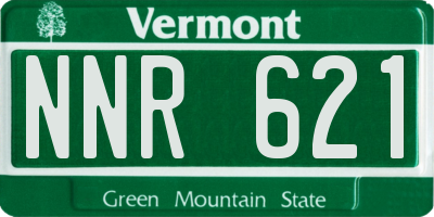 VT license plate NNR621