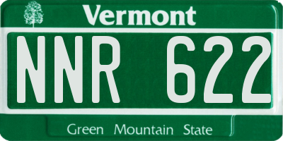 VT license plate NNR622