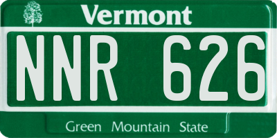VT license plate NNR626