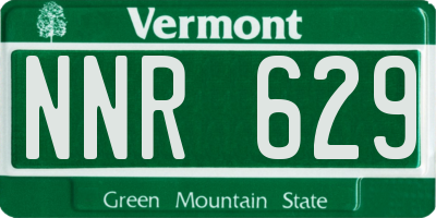 VT license plate NNR629