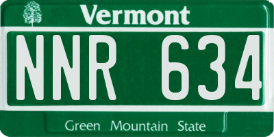 VT license plate NNR634
