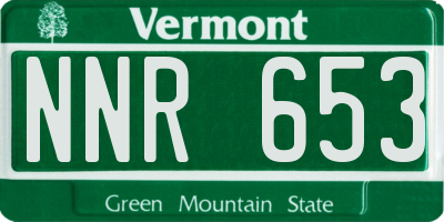 VT license plate NNR653