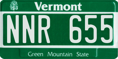VT license plate NNR655