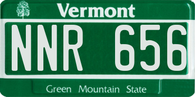 VT license plate NNR656