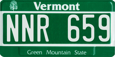 VT license plate NNR659