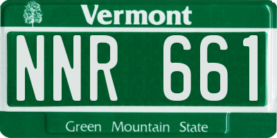 VT license plate NNR661