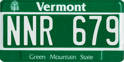 VT license plate NNR679