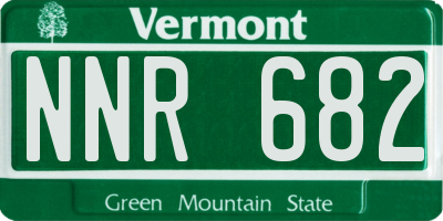 VT license plate NNR682