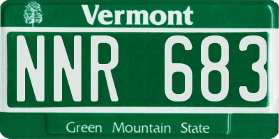 VT license plate NNR683