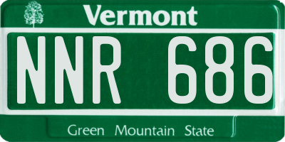 VT license plate NNR686