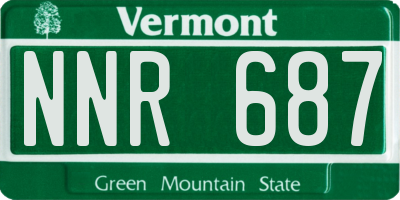 VT license plate NNR687