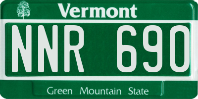 VT license plate NNR690